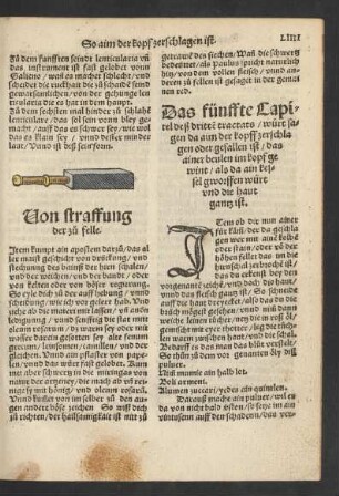 Das fünffte Capitel deß dritten tractats/ würt sagen da aim der kopff zerschlagen oder gefallen ist/ das ainer beulen im kopf gewint/ ...