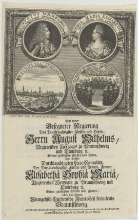 Doppelbildnis des Avgvstvs Wilhelmvs und der Sophia Maria Elisabeth