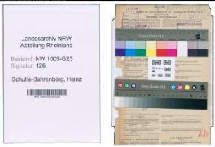 Entnazifizierung Heinz Schulte-Bahrenberg , geb. 08.08.1894 (Apotheker)