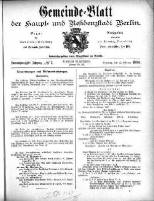 1888,7: No. 7, 12. Februar 1888