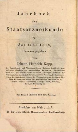 Jahrbuch der Staatsarzneikunde. 10, 10. 1817