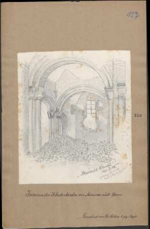 Inneres der Klosterkirche von Messines südl. Ypern