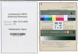 Entnazifizierung Heinz Hildebrandt , geb. 02.08.1917 (Kraftfahrer)