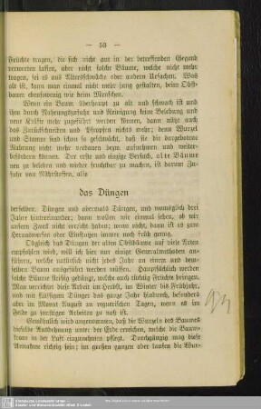 Das Düngen der Obstbäume
