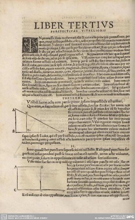 Liber Tertius Perspectivae Vitellionis.