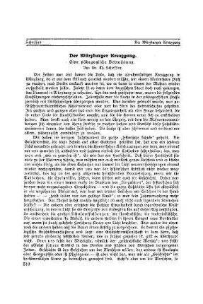 Der Würzburger Kreuzgang