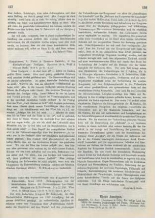 137-138 [Rezension] Bericht über die Verhandlungen des Kongresses für Katechetik