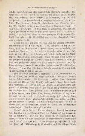 Giebt es bodenbestimmende Pflanzen?