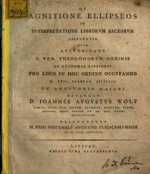 De agnitione ellipseos in interpretatione librorum sacrorum