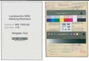 Entnazifizierung Kurt Hengeler , geb. 15.02.1903 (Kfm. Abteilungsleiter)