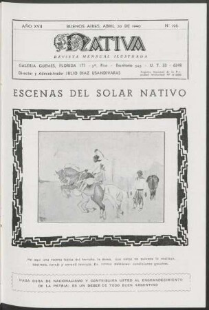 17.1940=Nr. 196: Nativa, 17.1940=Nr. 196