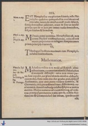 Mathematicæ.