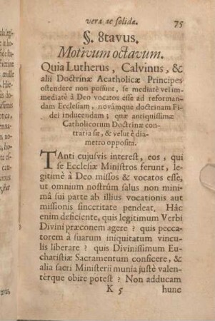 §. 8tavus. Motivum octavum.
