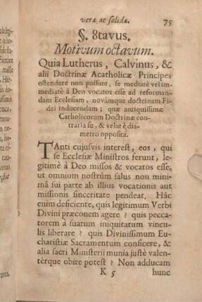 §. 8tavus. Motivum octavum.
