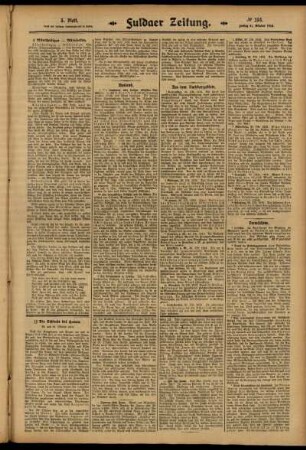Dritte Ausgabe vom Freitag, den 31. Oktober 1913.