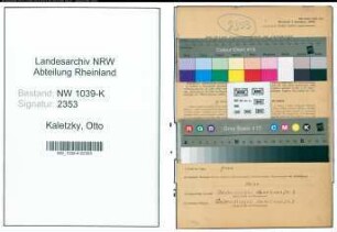 Entnazifizierung Otto Kaletzky , geb. 18.02.1902 (Modellschlosser)