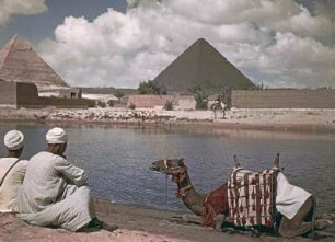 Reisefotos Ägypten. Chephren-Pyramide (links) und Cheops-Pyramide (rechts)
