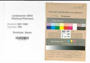 Entnazifizierung Martin Schnitzler , geb. 21.11.1920 (Polizist)