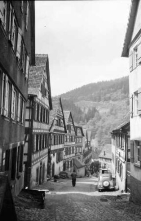 Schiltach: Gasse zum Marktplatz, von oben