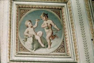 Putti mit Attributen des Merkur