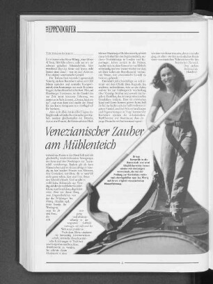 Venezianischer Zauber am Mühlenteich