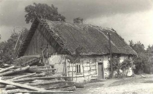 Altes Bauernhaus in Guhrow : Stary burski dom na Górach