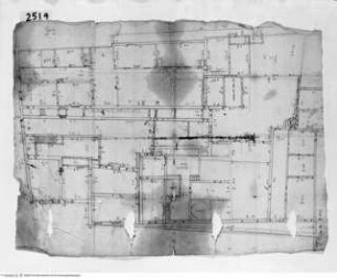 Bologna, Palazzo Cospi (II), Grundriss des Erdgeschosses, Grundriss des Erdgeschosses