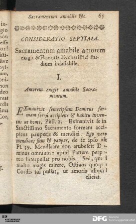 Consideratio Septima.