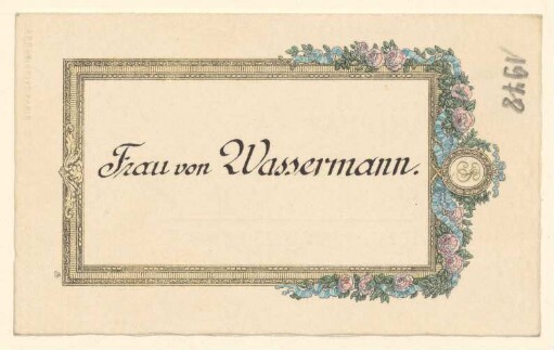 Menükarte : Diner