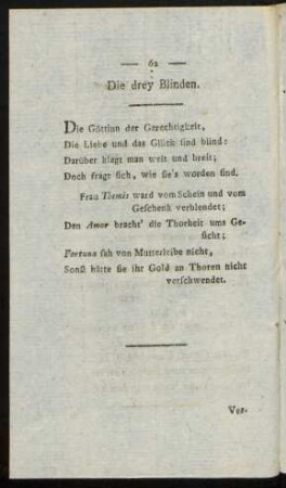 Die drey Blinden