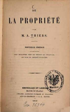De la propriété