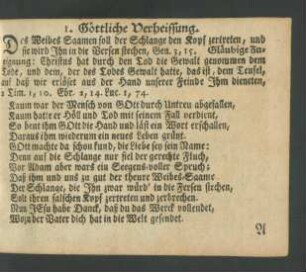 1. - 50. Göttliche Verheissung