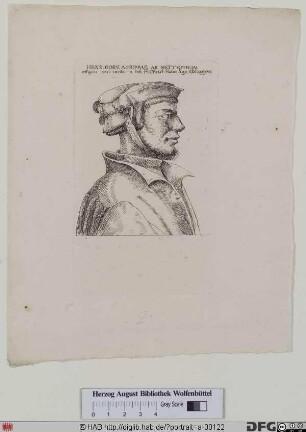 Bildnis Heinrich Cornelius (eig. Heinrich Cornelis) Agrippa von Nettesheim