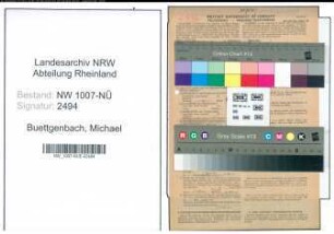 Entnazifizierung Michael Buettgenbach , geb. 24.02.1908 (Haendler)