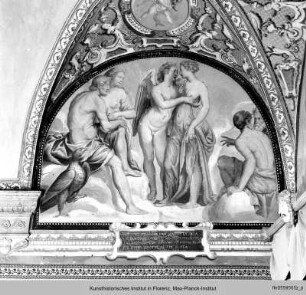 Lünettenfolge mit der Geschichte der Psyche : Hochzeit Amors und Psyches