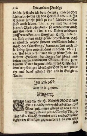 [Die dritte Predigt.] Im Oster-Fest.