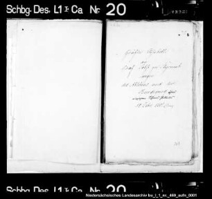 Ableben des Grafen Julius zu Holstein-Schaumburg