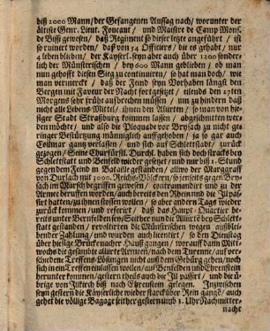Extract-Schreiben, von denen jüngst, zwischen denen Aliirten, und denen frantzösischen am 25. Christmon, des zu endlauffenden 1674sten Jahrs, bey Türckheimb fürgeloffenen Treffens