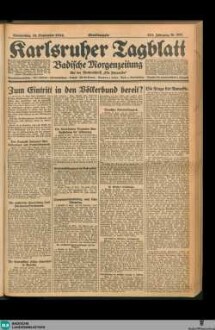 Karlsruher Tagblatt, Abendausgabe