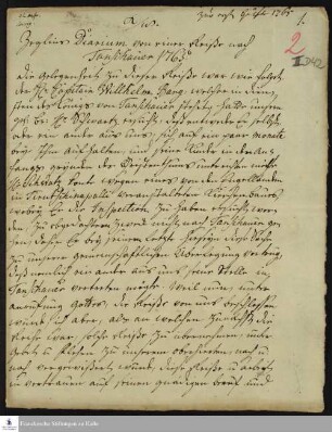 Reisetagebuch von Daniel Zeglin.
