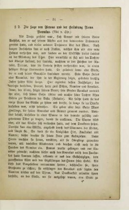 § 2. Die Sage von Aeneas und der Gründung Rom's. Romulus (754 v. Chr.)