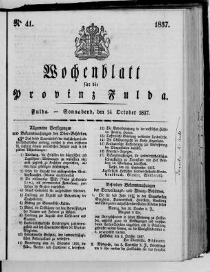 Nr. 41, Ausgabe vom 14. Oktober 1837
