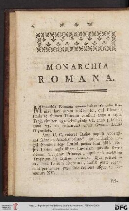 Die römische Monarchie