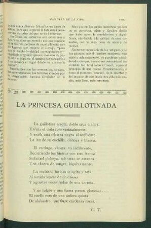 La Princesa guillotinada