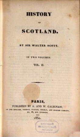 History of Scotland : in two volumes, 2