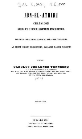 Vol. 11: al- Kāmil fi 't-taʾrīḫ
