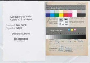 Entnazifizierung Hans Dederichs, geb. 31.05.1915 (Finanzinspektor)