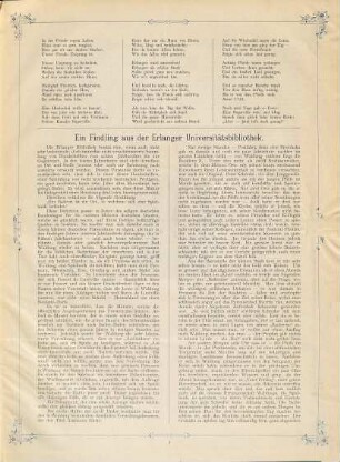 Fest-Zeitung zur Jubelfeier der Universität Erlangen