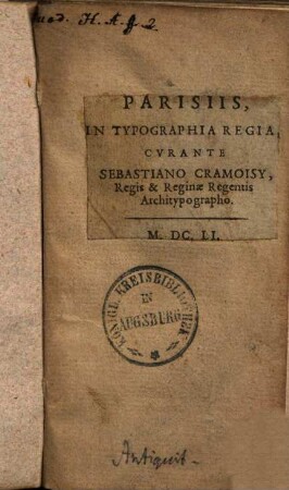 Notitia dignitatum omnium tam civilium quam militarium in partibus Orientis et Occidentis : Tributa in Sectiones octo et sexaginta