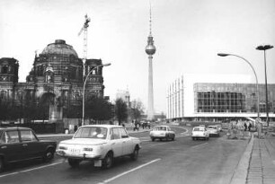 Blick auf Dom, Fernsehturm und Palast der Republik